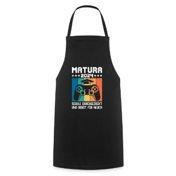 Matura 2024 School Gambled Graduates - Cooking Apron - black - Front - AI Model Male 185 dark (185cm)
