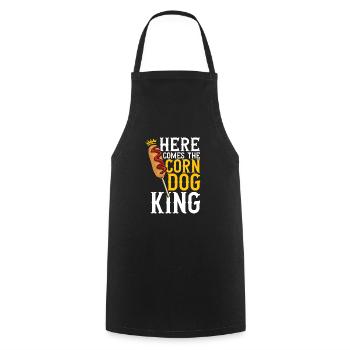 Corn Dog Corndog - Cooking Apron - black - Front - AI Model Male 185 dark (185cm)