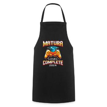 Matura 2024 Level Complete Maturanten Lustiges - Cooking Apron - black - Front - AI Model Male 185 dark (185cm)