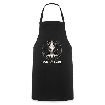 Poetry Slam Writer Poet Literature Slam Poetry Day - Cooking Apron - black - Front - AI Model Male 185 dark (185cm)