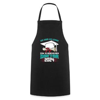 Doctor 2024 Have the license to smartass - Cooking Apron - black - Front - AI Model Male 185 dark (185cm)