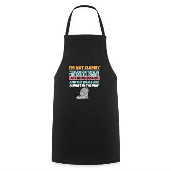 I'm Not Clumsy The Floor Hates Me Foolish Koala - Cooking Apron - black - Front - AI Model Male 185 dark (185cm)