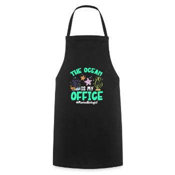 Marine Biology Ocean Marine Biologist - Cooking Apron - black - Front - AI Model Male 185 dark (185cm)