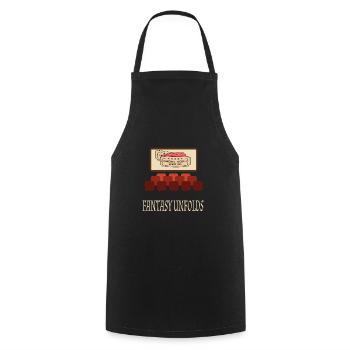 Film Movie Lovers Retro Vintage Classic Cinema TV - Cooking Apron - black - Front - AI Model Male 185 dark (185cm)