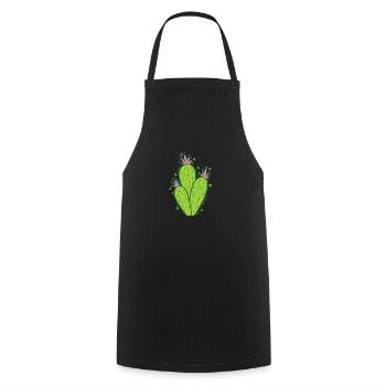 Cactus beautiful plant - Cooking Apron - black - Front - AI Model Male 185 dark (185cm)