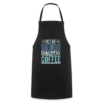 Instant Database Administrator Fügen Sie einfach Kaffee hinzu - Kochschürze - Schwarz - Vorne - AI Model Male 185 dark (185cm)