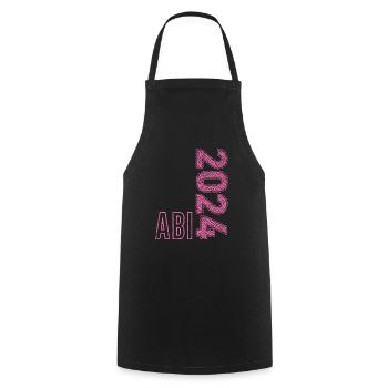 Abi 2024 Abitur Girl High School Graduate Graduation - Cooking Apron - black - Front - AI Model Male 185 dark (185cm)