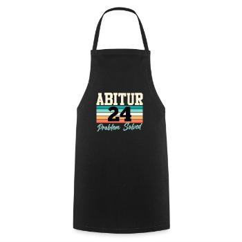 Abitur 2024 Problème Résolu Diplômés Du Secondaire Drôle - Tablier de cuisine - noir - Devant - AI Model Male 185 dark (185cm)
