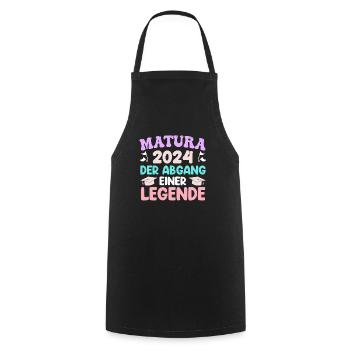 Matura 2024 The Departure of a Legend Girl - Cooking Apron - black - Front - AI Model Male 185 dark (185cm)