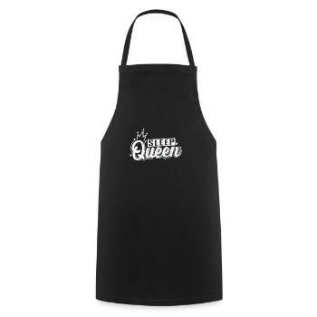 Sleep Queen Dreaming Night - Cooking Apron - black - Front - AI Model Male 185 dark (185cm)