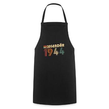Légendaire depuis 1944 - Tablier de cuisine - noir - Devant - AI Model Male 185 dark (185cm)