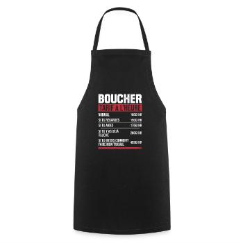 Metzger Stundensatz Humor Geschenkidee - Kochschürze - Schwarz - Vorne - AI Model Male 185 dark (185cm)