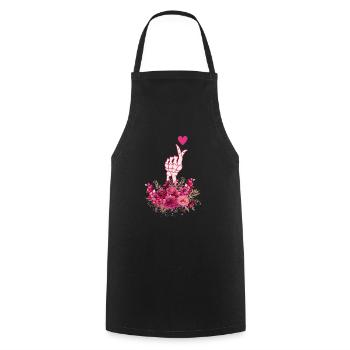 K-Drama Lover Funny KDrama Mom - Cooking Apron - black - Front - AI Model Male 185 dark (185cm)