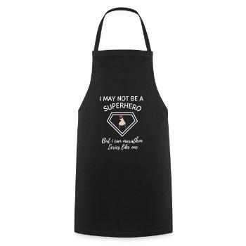 K-Drama Lover Funny KDrama Mom - Cooking Apron - black - Front - AI Model Male 185 dark (185cm)