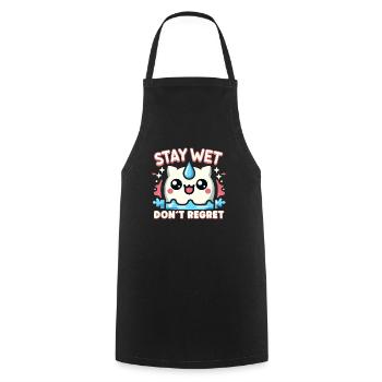 Hydration Drink Water Stay Hydrated Hydration - Kochschürze - Schwarz - Vorne - AI Model Male 185 dark (185cm)