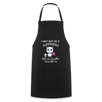 K-Drama Lover Funny KDrama Mom - Cooking Apron - black - Front - AI Model Male 185 dark (185cm)