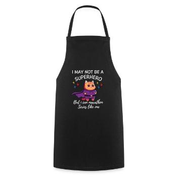K-Drama Lover Drôle KDrama Maman - Tablier de cuisine - noir - Devant - AI Model Male 185 dark (185cm)
