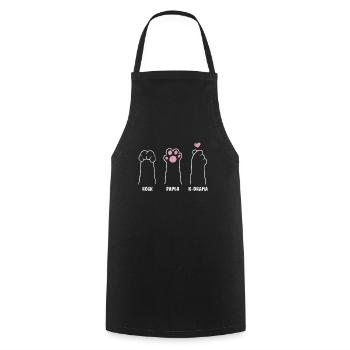 K-Drama Lover Drôle KDrama Maman - Tablier de cuisine - noir - Devant - AI Model Male 185 dark (185cm)