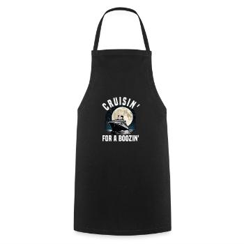 Cruising For A Boozing Cruise Ship Vacation Group - Cooking Apron - black - Front - AI Model Male 185 dark (185cm)