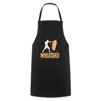 Sans gluten Intolérance au gluten - Tablier de cuisine - noir - Devant - AI Model Male 185 dark (185cm)