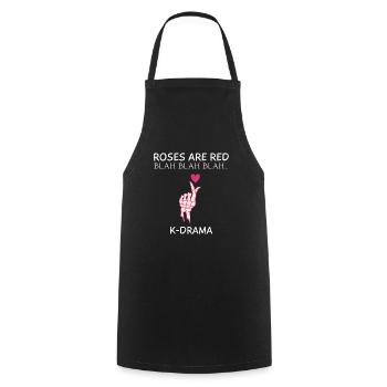 K-Drama Lover Funny KDrama Mom - Cooking Apron - black - Front - AI Model Male 185 dark (185cm)