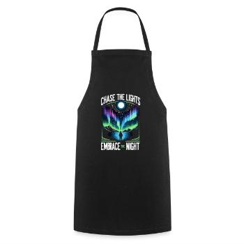 Aurora Aurora Tracker Alaska Wilderness - Cooking Apron - black - Front - AI Model Male 185 dark (185cm)