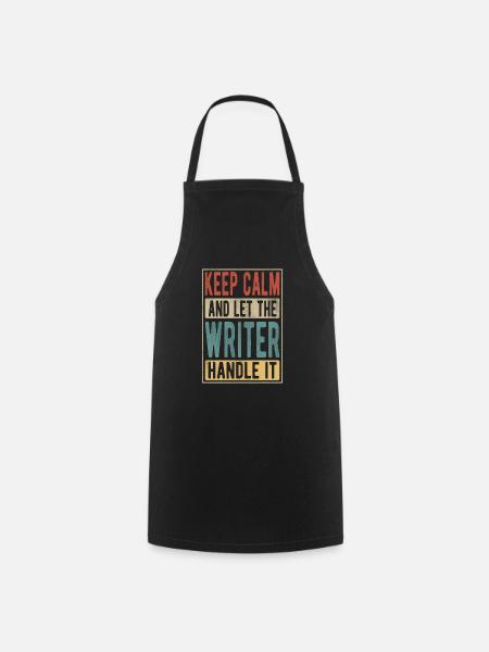 Writer Retro Geschenk - Kochschürze - Schwarz
