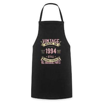 30th Birthday Vintage 1994 Classic Birthday 30 Yea - Cooking Apron - black - Front - AI Model Male 185 dark (185cm)