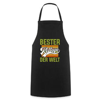 Bester Kollege der Welt Mitarbeiter Bürokollege - Kochschürze - Schwarz - Vorne - AI Model Male 185 dark (185cm)