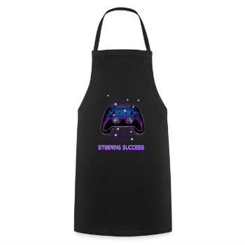 Gamers Video Gaming Geek Console Game Controller - Cooking Apron - black - Front - AI Model Male 185 dark (185cm)