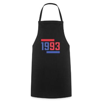 Né En 1993 Anniversaire Hommes - Tablier de cuisine - noir - Devant - AI Model Male 185 dark (185cm)
