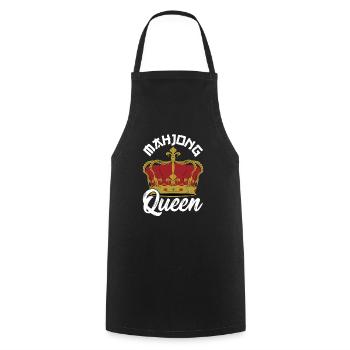 Cadeau pour les fans de Mahjong - Tablier de cuisine - noir - Devant - AI Model Male 185 dark (185cm)