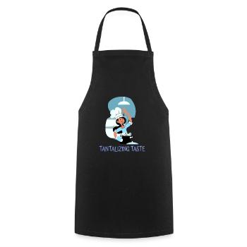Chef Cook Kitchen Culinary Retro Bake Restaurant - Cooking Apron - black - Front - AI Model Male 185 dark (185cm)