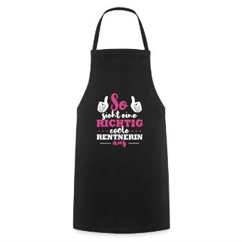 Voilà à quoi ressemble un retraité vraiment cool - Tablier de cuisine - noir - Devant - AI Model Male 185 dark (185cm)