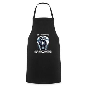 I hate people morning grouch in the office funny - Cooking Apron - black - Front - AI Model Male 185 dark (185cm)