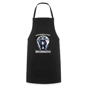 I hate people morning grouch in the office funny - Cooking Apron - black - Front - AI Model Male 185 dark (185cm)