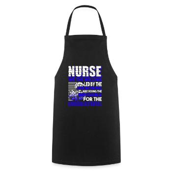 Nurse Nurse Work - Cooking Apron - black - Front - AI Model Male 185 dark (185cm)