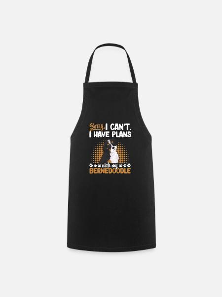 Bernedoodle Hund - Kochschürze - Schwarz