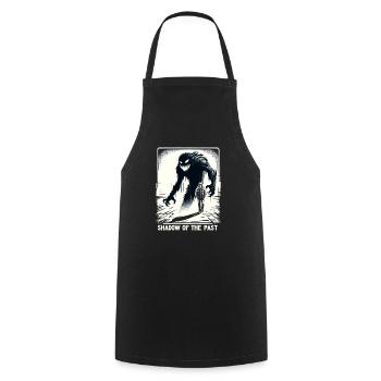 Psychological Horror psychiatric suspense - Cooking Apron - black - Front - AI Model Male 185 dark (185cm)