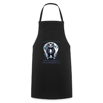 I hate people morning grouch in the office funny - Cooking Apron - black - Front - AI Model Male 185 dark (185cm)