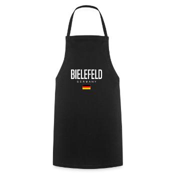 Bielefeld - Cooking Apron - black - Front - AI Model Male 185 dark (185cm)