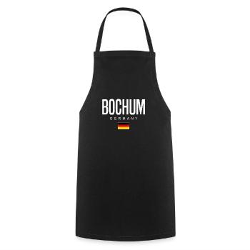 Bochum - Tablier de cuisine - noir - Devant - AI Model Male 185 dark (185cm)