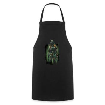 Horror Movie Fan Zombie Horror Classic - Cooking Apron - black - Front - AI Model Male 185 dark (185cm)