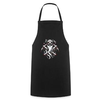 Cowboy Barn Bull Rider Rodeo Country Western - Kochschürze - Schwarz - Vorne - AI Model Male 185 dark (185cm)