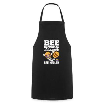 Beekeeper Heartbeat Honeycomb Love Pollination - Cooking Apron - black - Front - AI Model Male 185 dark (185cm)