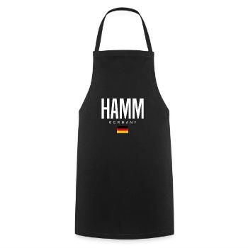 Hamm - Kochschürze - Schwarz - Vorne - AI Model Male 185 dark (185cm)