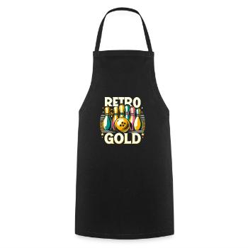 Funny bowling team bowler strike bowling club - Cooking Apron - black - Front - AI Model Male 185 dark (185cm)