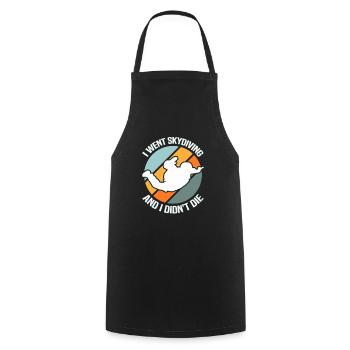 Skydiving Skydiver - Cooking Apron - black - Front - AI Model Male 185 dark (185cm)