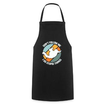 Skydiving Skydiver - Cooking Apron - black - Front - AI Model Male 185 dark (185cm)