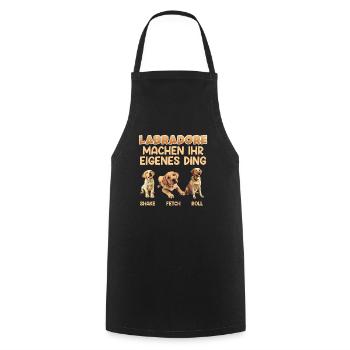 Labradore Machen ihr Eigenes Ding Lustiges - Kochschürze - Schwarz - Vorne - AI Model Male 185 dark (185cm)